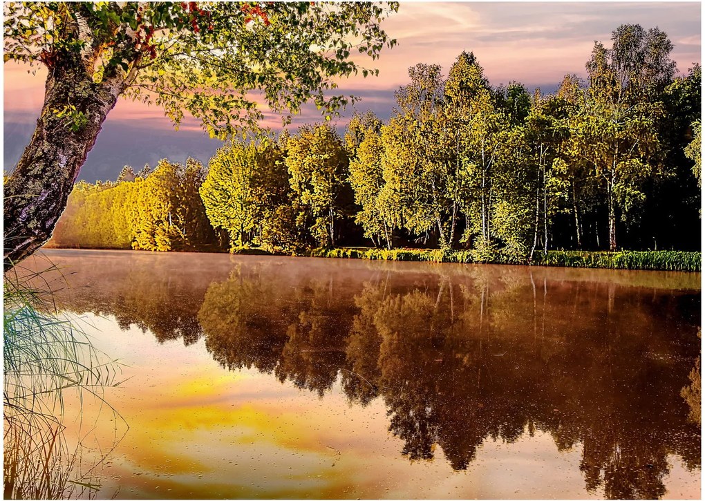 Kép - A folyón túl (üvegen) (70x50 cm)