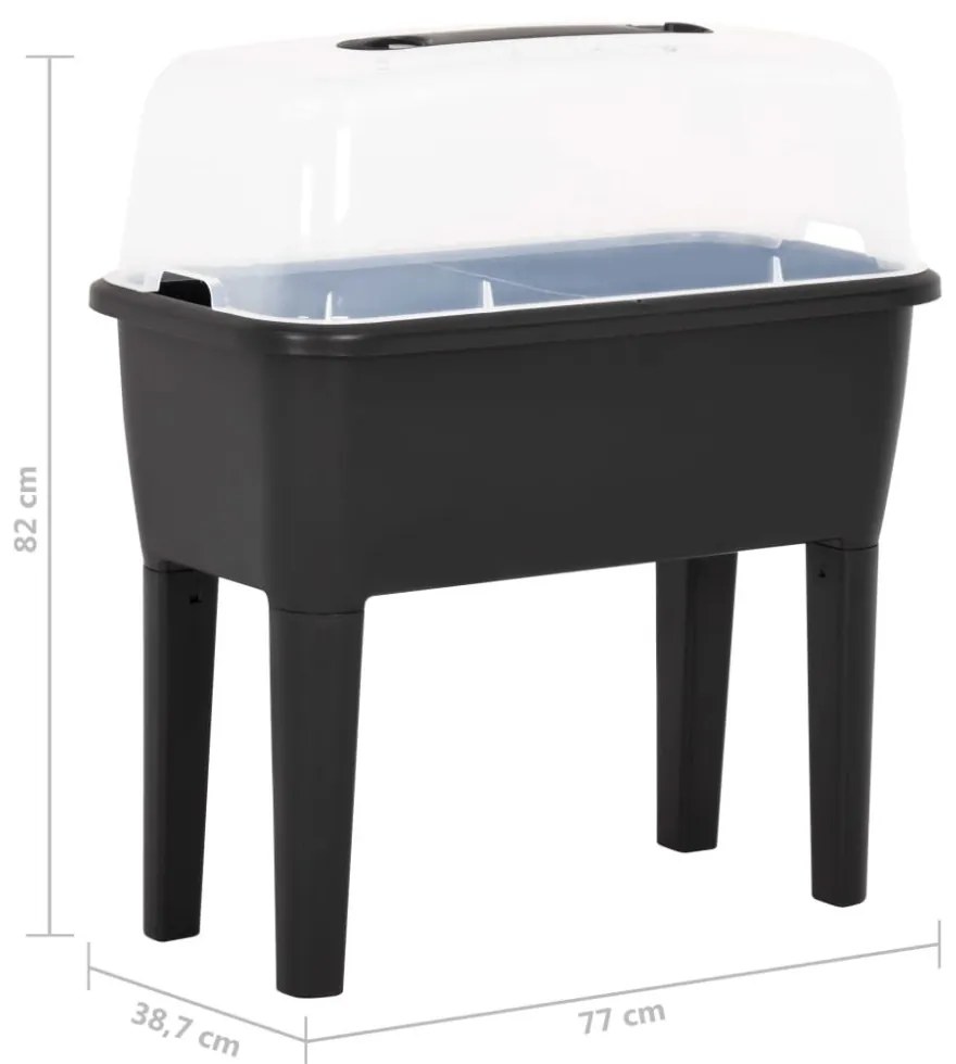 PP magaságyás 77 x 38,7 x 82 cm