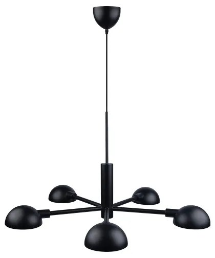 DFTP by Nordlux - Csillár zsinóron NOMI 5xE14/8W/230V fekete