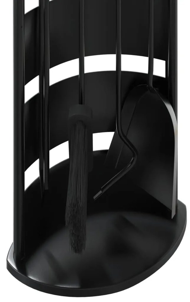 5 darabos acél kandallószerszám-készlet 23 x 15 x 66 cm