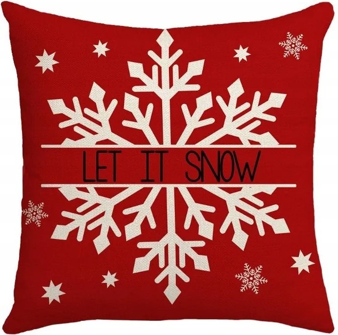 Ecarla karácsonyi párnahuzat 45x45cm Hófehérke POD179