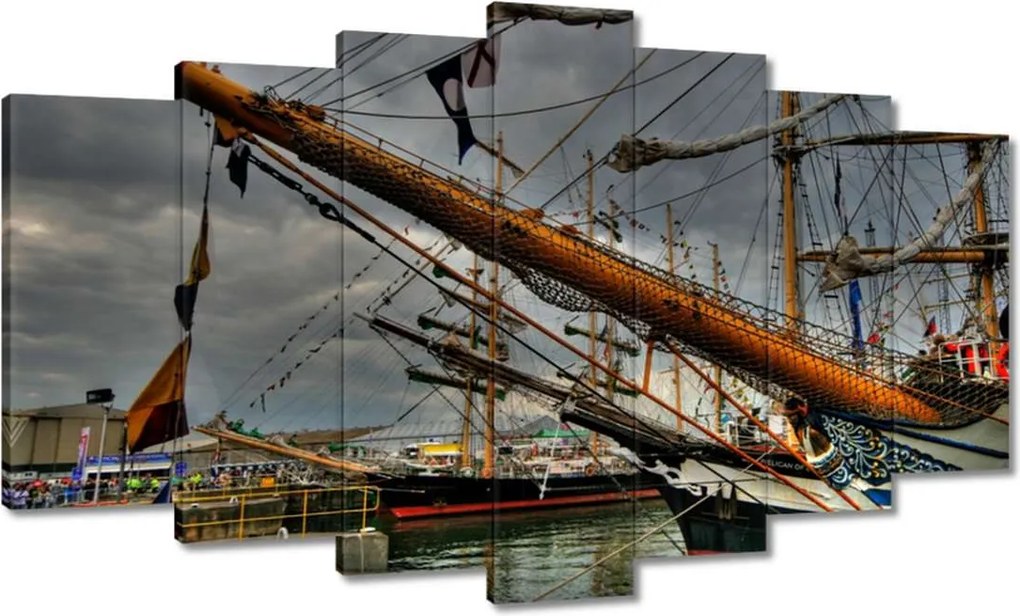 Képek 140x80 Vitorlások a kikötőben