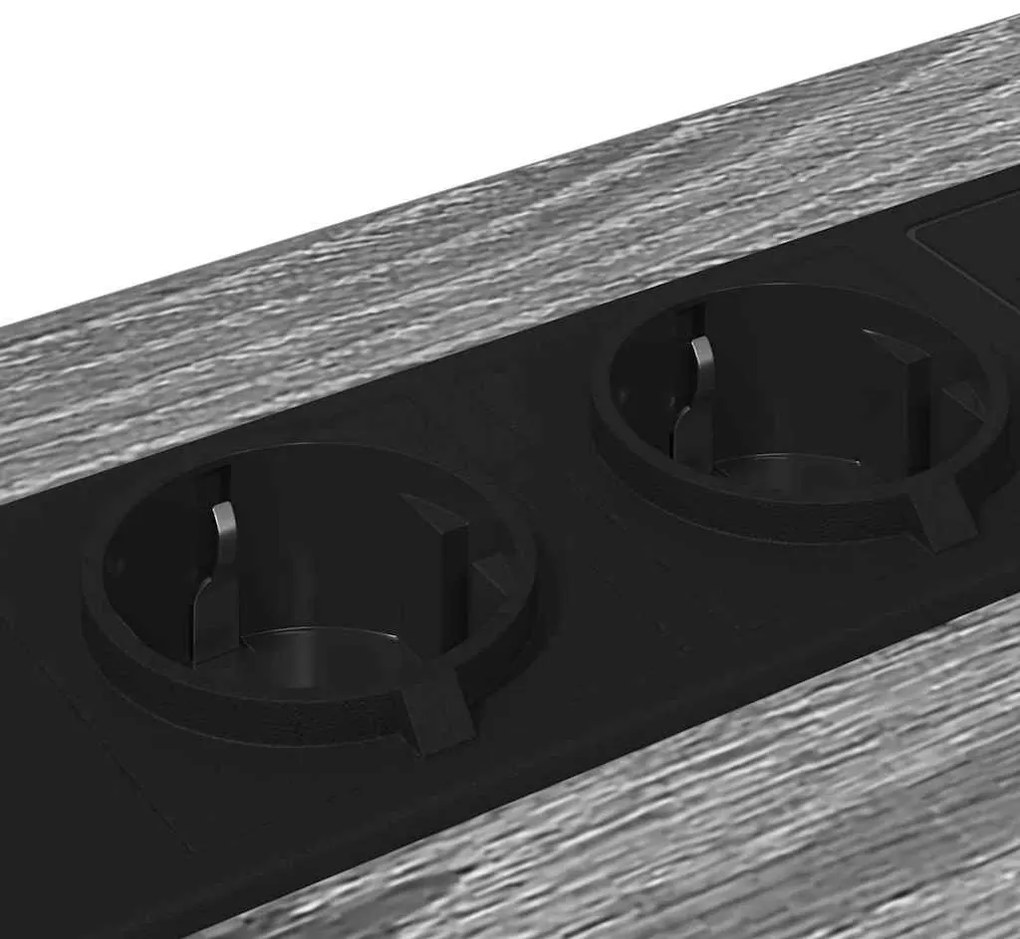 vidaXL Éjjeliszekrény 2 pcs Szürke Sonoma 40 x 31 x 60 cm Faanyag