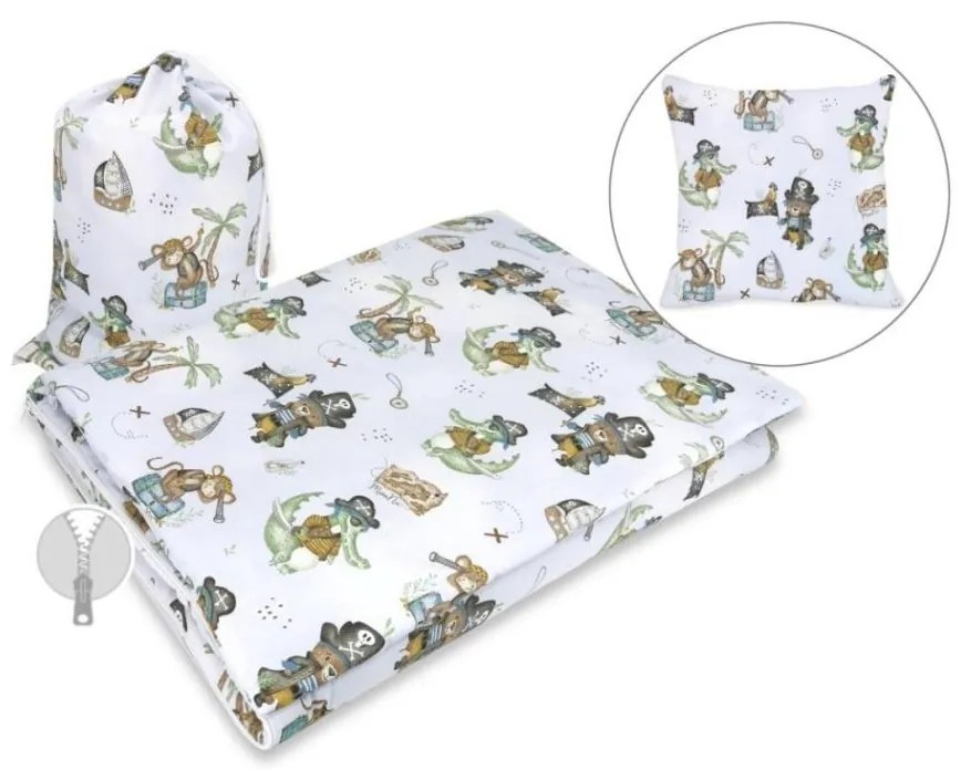 COSING - Utazó hálózsák kis párnával, kalózmintás