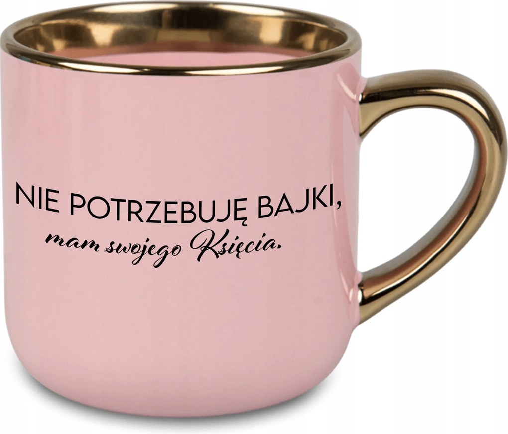 Bögre Nagy Rózsaszín Nincs Szükségem Mesére, Van Hercegem Ajándék Évfordulóra