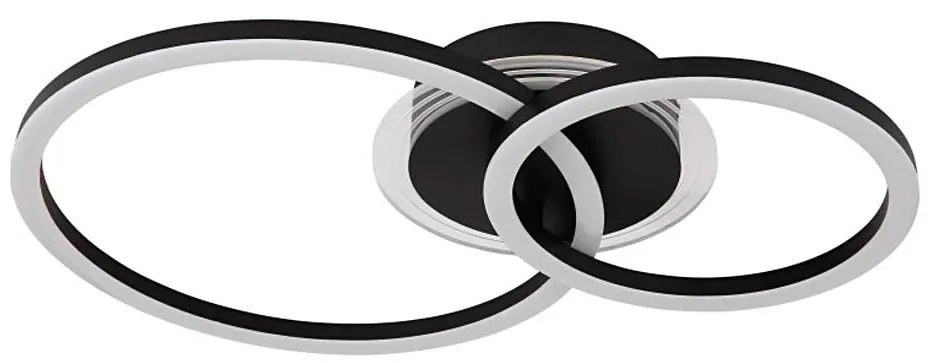 Globo 48039-30 - LORETTA LED mennyezeti lámpa 30W, 33x50 cm, fekete