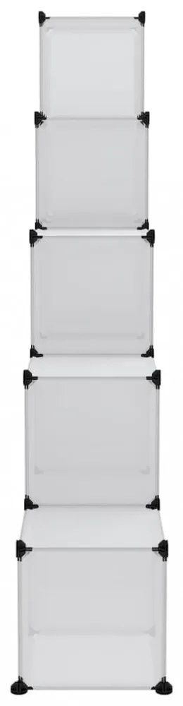 átlátszó PP tárolókocka-rendszerező 15 kockával és ajtókkal