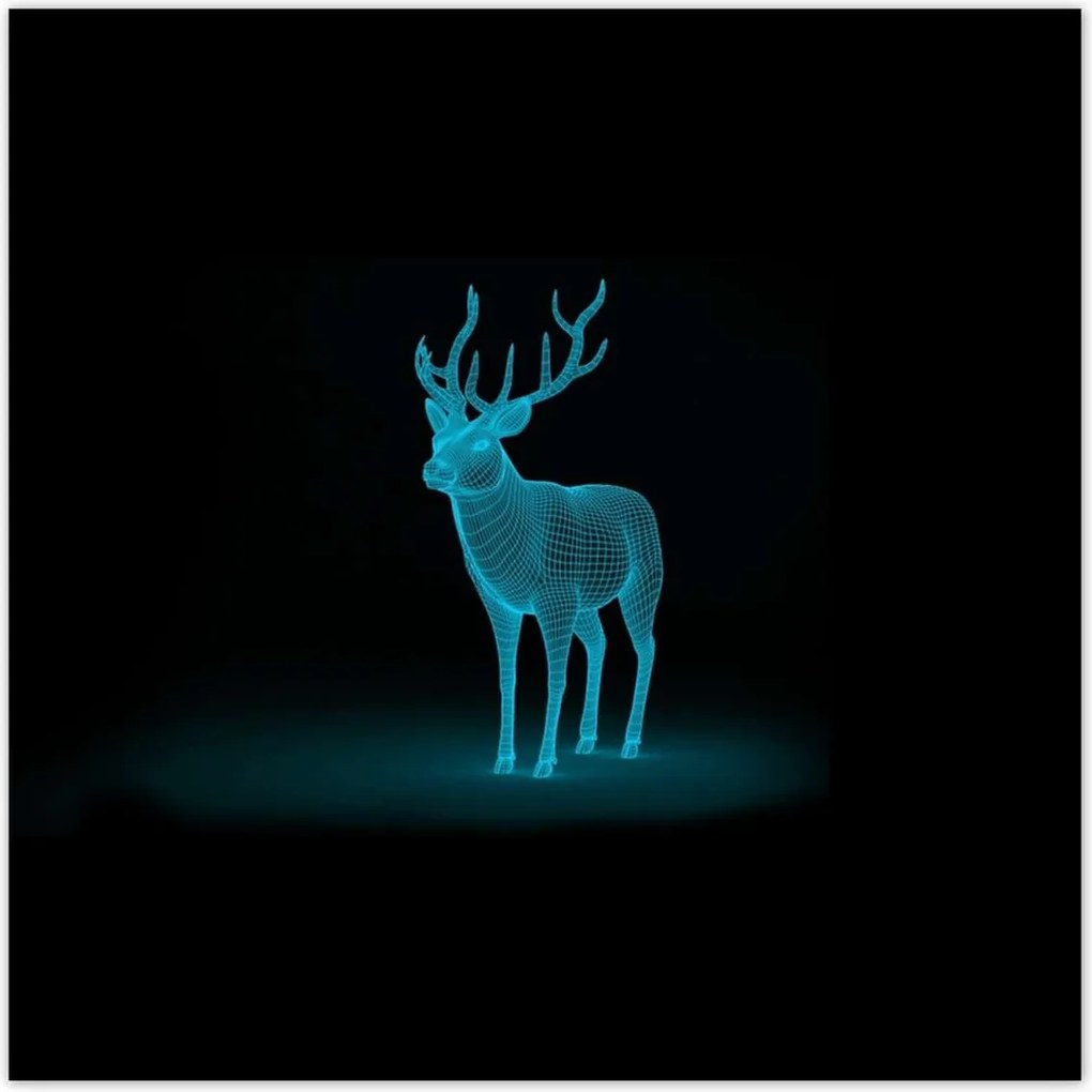 Poszterek 140x140 Türkiz szarvas