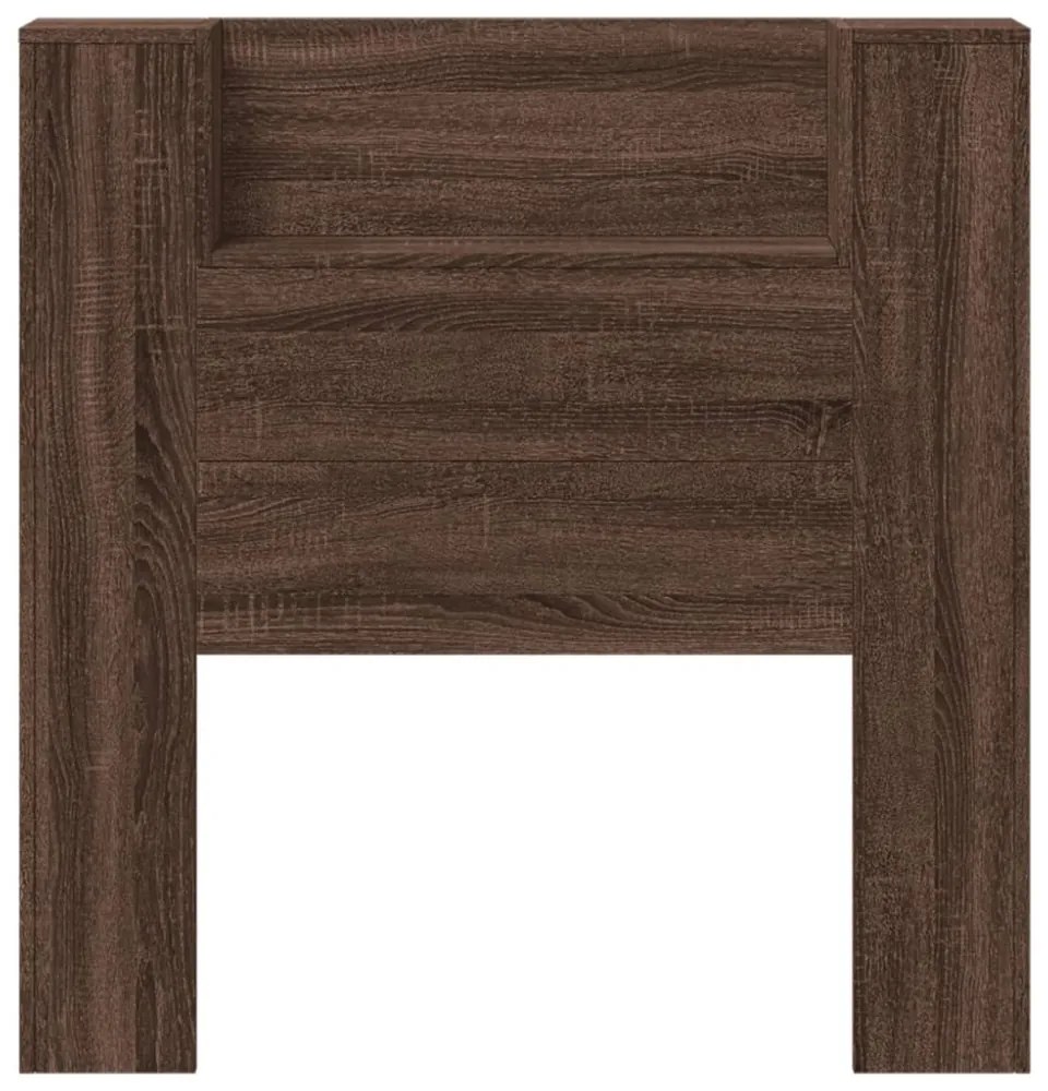 barna tölgy színű áthidalószekrény LED-ekkel 100x16,5x103,5 cm