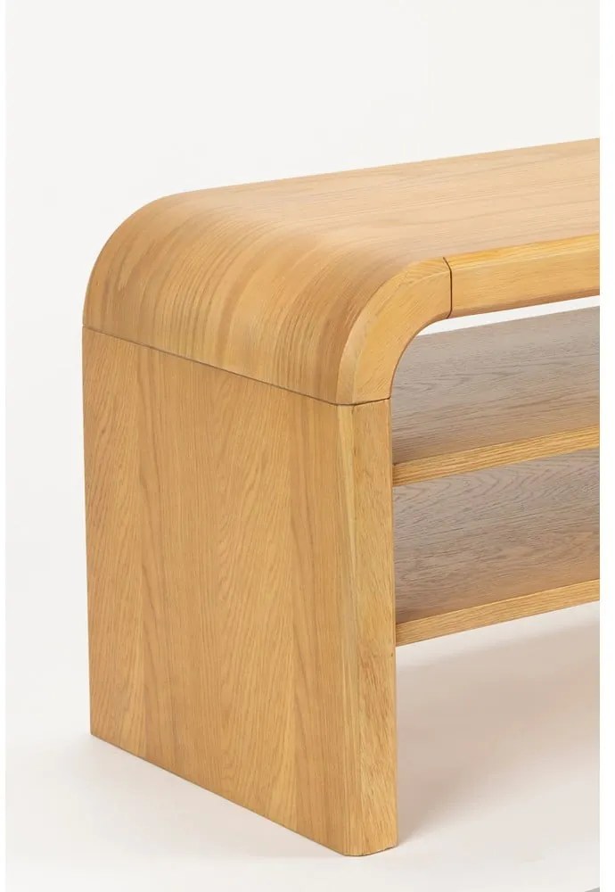 Natúr színű TV-állvány tölgyfa dekorral 160x45x40 cm Brave – Zuiver