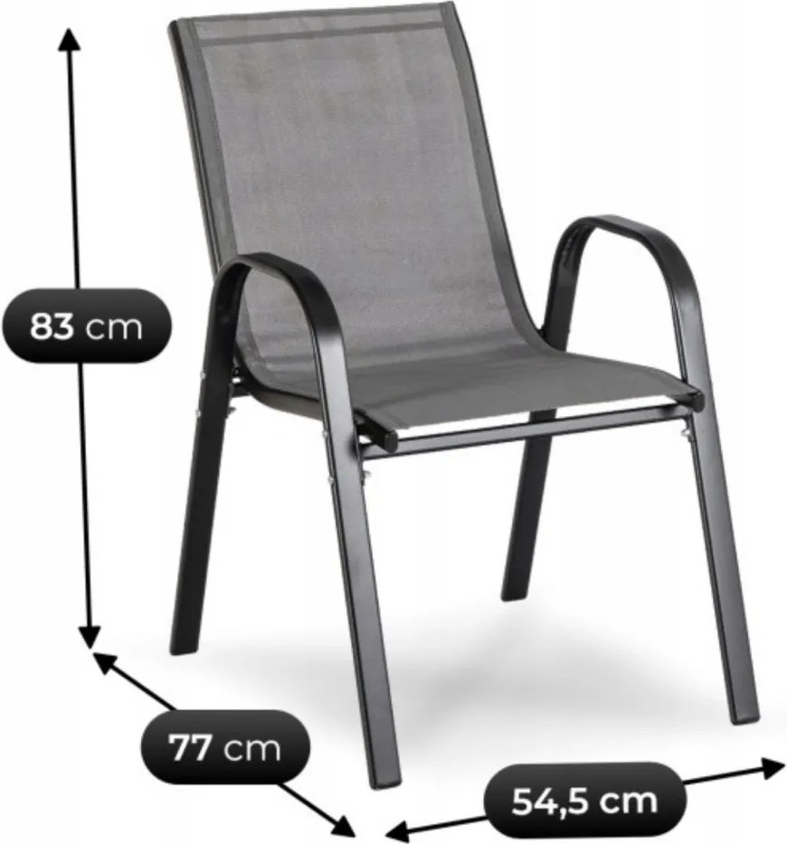 Kerti bútor szett szürke színben – MINNESOTA