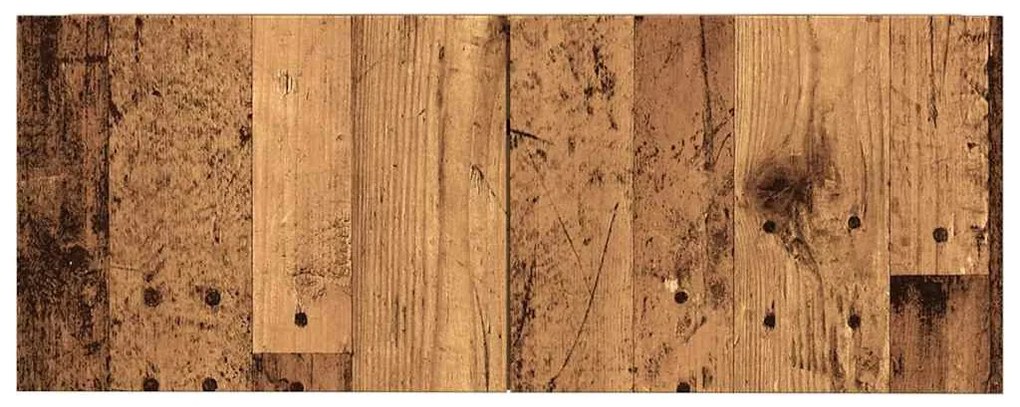 2 db antik fa színű falra szerelhető TV-szekrény 80 x 30 x 30cm