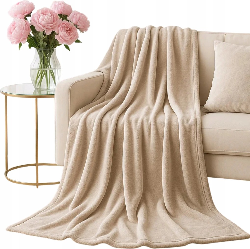 Solo mikroszálas ágytakaró 250x300 világos bézs XXL