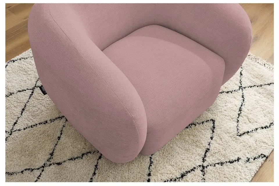 Világos rózsaszín fotel Celine – Bobochic Paris
