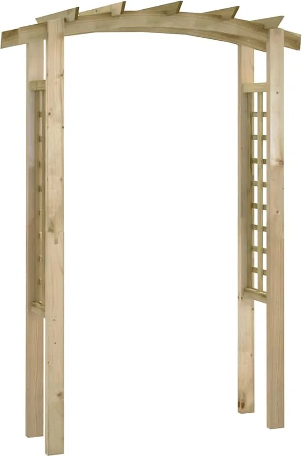 vidaXL fa rácsos boltív 150 x 60 x 210 cm