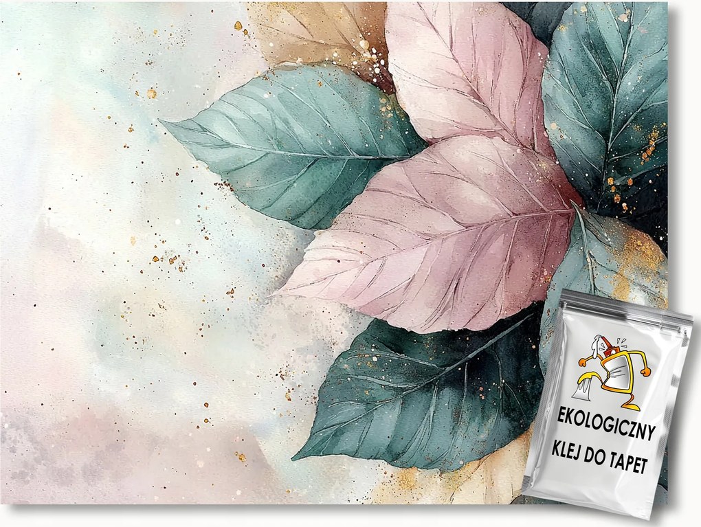 Fotótapéta Flizelina Pasztell Színes Levelek Boho Glamour 312x219 ragasztó