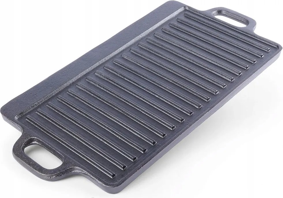 Öntöttvas Grill Főzőlap Kétoldalas Serpenyő