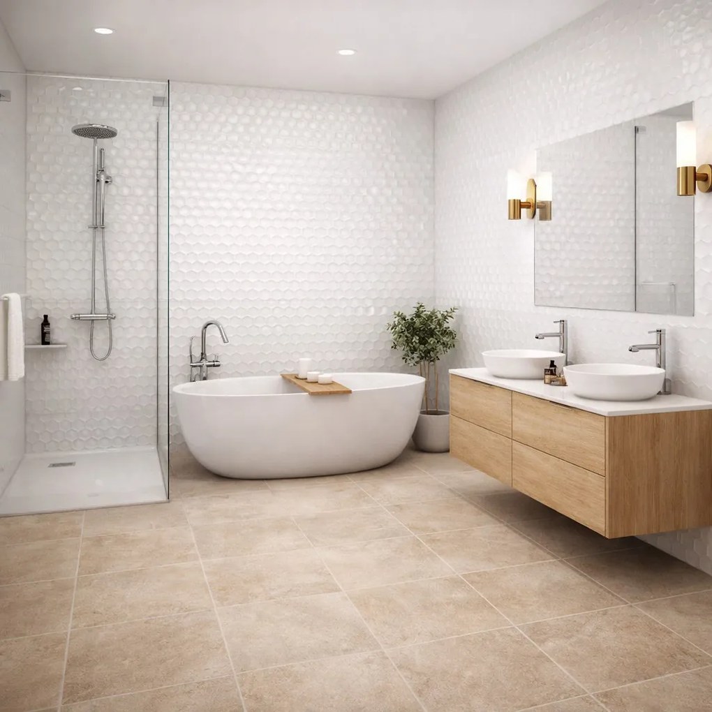 Cifre Glaciar Eden White brillo falicsempe falicsempe 30x90