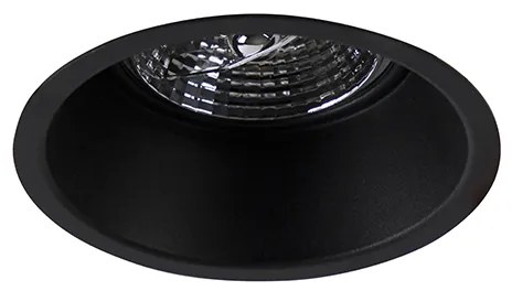 6 darabos modern süllyesztett spotlámpa készlet fekete AR70 - Dept