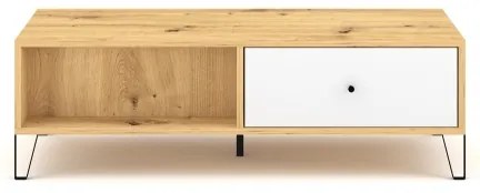 Dohányzóasztal SULA artisan tölgy/fehér