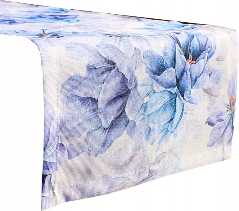 Futófelület Kerti Vízálló 40x150 cm virágos kék árnyalat