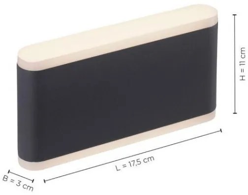 Paul Neuhaus 9483-13 - LED Kültéri fali lámpa ELSA 2xLED/5,4W/230V IP65