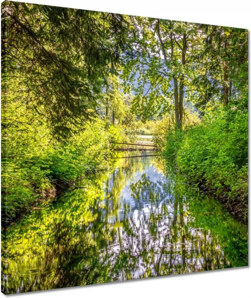 Vászonkép 50x50 Folyó Gyönyörű időjárás