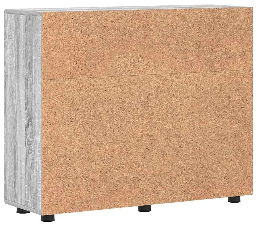 Széf polcokkal ajtóval Szürke sonoma 55.5 x 29 x 100 cm Faanyag