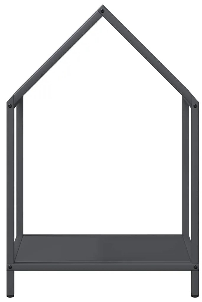 antracitszürke hidegen hengerelt acél tűzifatároló 40x25x60 cm