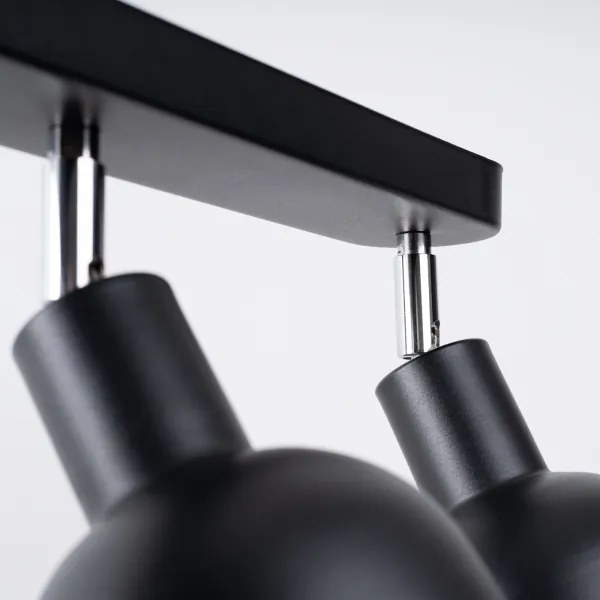 Sollux SL.1318 - Spotlámpa ELBA 3xE27/15W/230V fekete