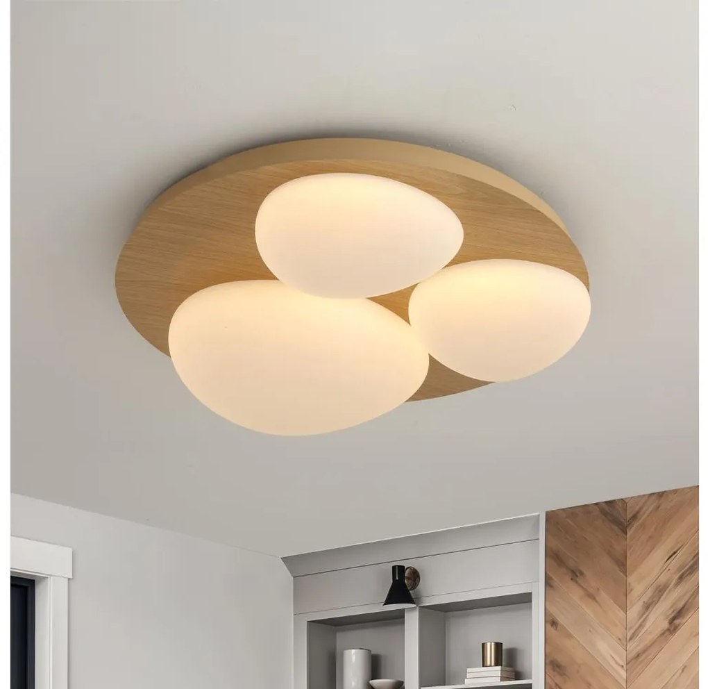 Brilagi - LED mennyezeti lámpatest VISBY WOOD LED/36W/230V Ø 50 cm barna