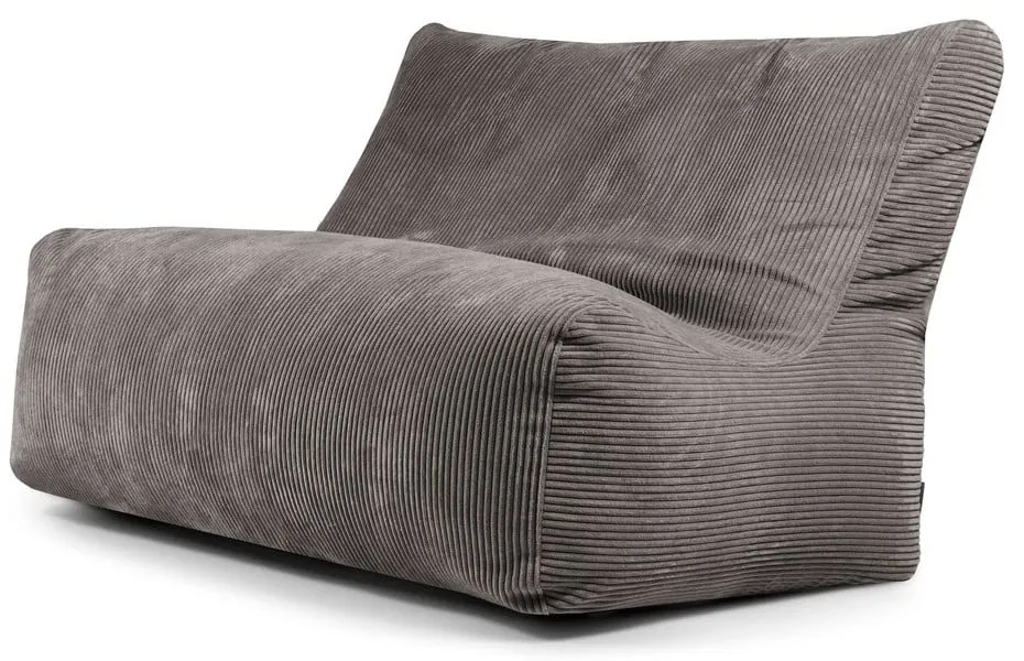 Sötétszürke kordbársony babzsákfotel Sofa Seat Lounge – SLOWDOWN