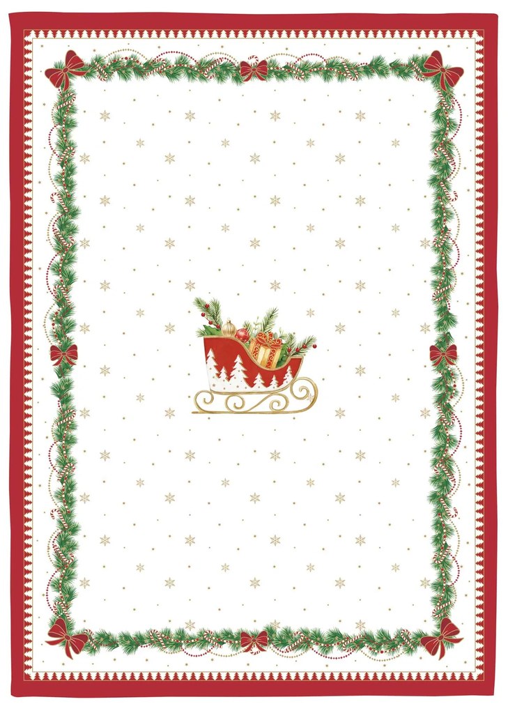 Karácsonyi pamut konyharuha 2 db szett Magie de Noel