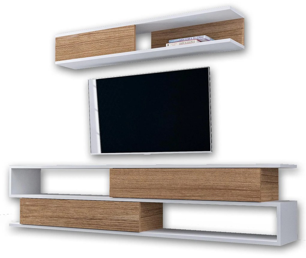 Nappali fal Simpsonic (teak + fehér) . 1102577