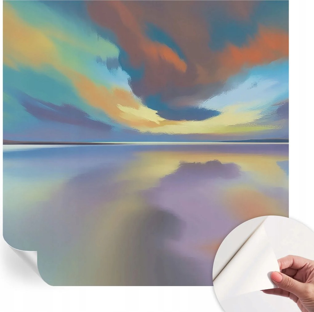 Modern öntapadós fali fotótapéta Szivárvány nyugat 250x250 cm