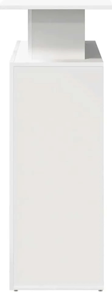 recepciós pult fehér 100x40x104 cm szerelt fa