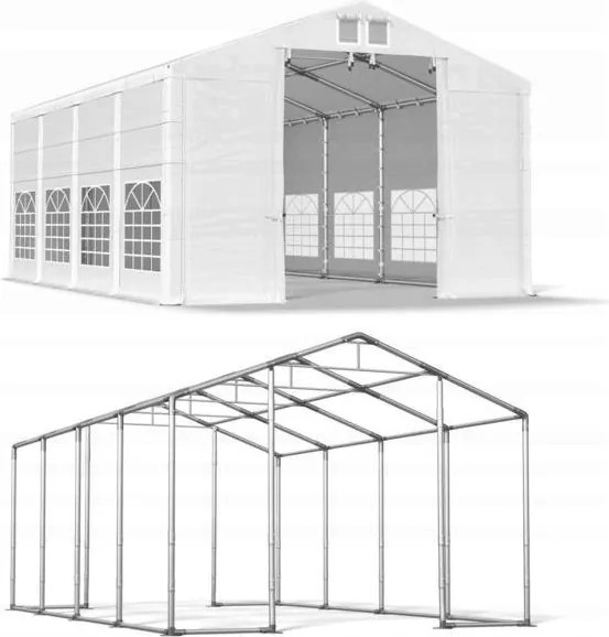 Garázs sátor 5x8m [3,5m] Acél Das 620 W