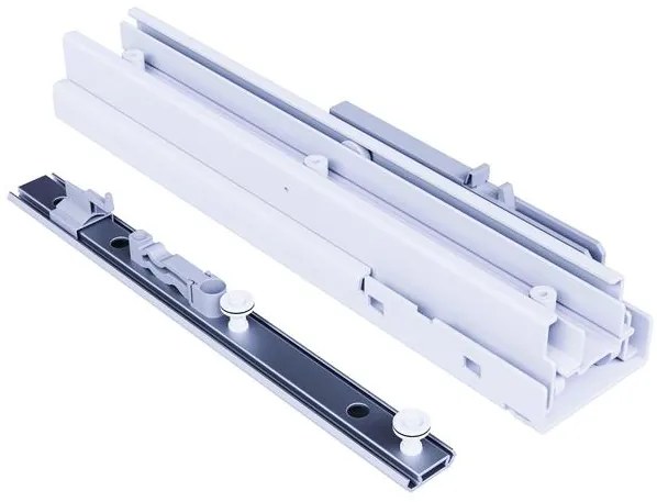 Konyhai fémrács, kamravasalat, 400mm, króm-fehér, teljes kihúzású, csillapított záródás, 1215-1515mm, 4 kosár SIGE, Infinity Plus 260