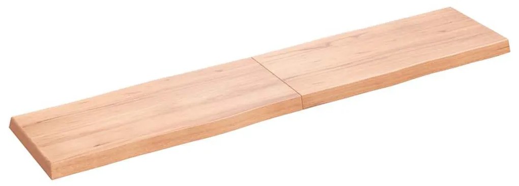 világosbarna kezelt tömör asztallap 180x40x(2-6) cm