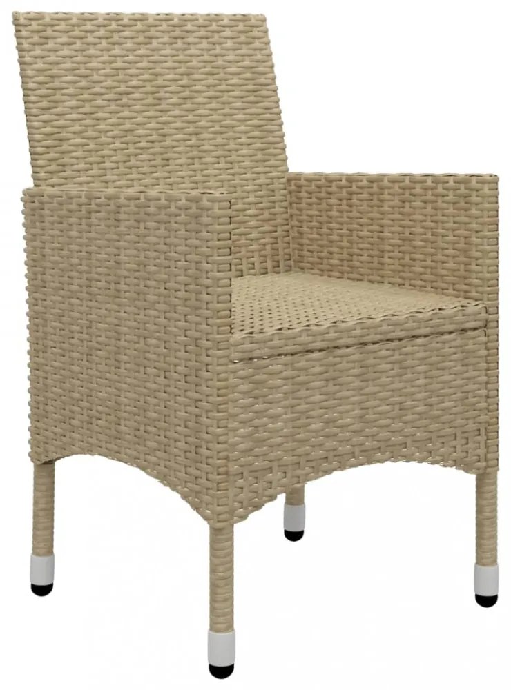 7 részes bézs kerti étkezőgarnitúra