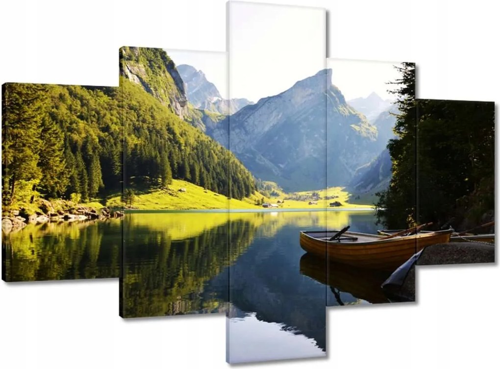 Vászonkép 100x70 Hegyi tó