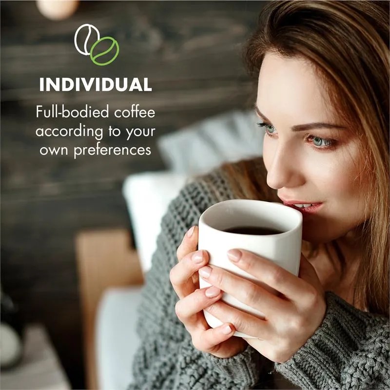 Klarstein Craft Coffee, kávéfőző, 600 ml, mérleg, időzítő, tartozék szűrővel, fekete/fehér