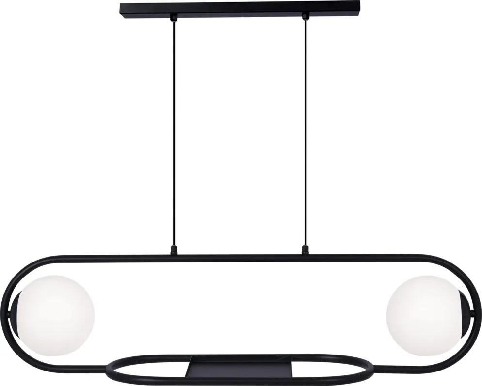 KAJA K-4961 FINESTRA Fekete Színű Függeszték 2xE27 15W IP20