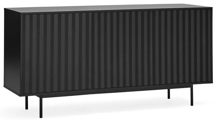 Fekete alacsony komód 159x80 cm Sierra – Teulat