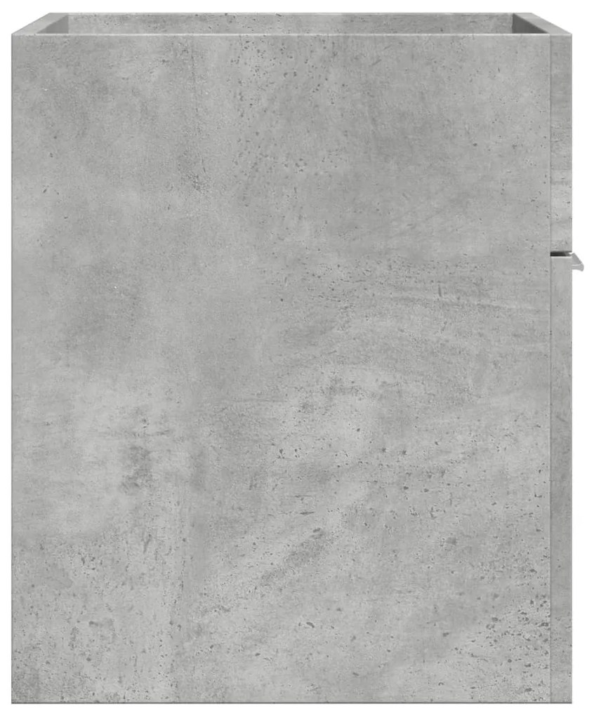 Betonszürke szerelt fa mosdószekrény 60 x 38,5 x 46 cm