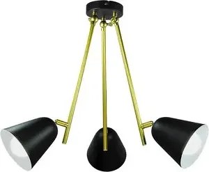 Rabalux beltéri függeszték e14 3x40w fekete/arany alder