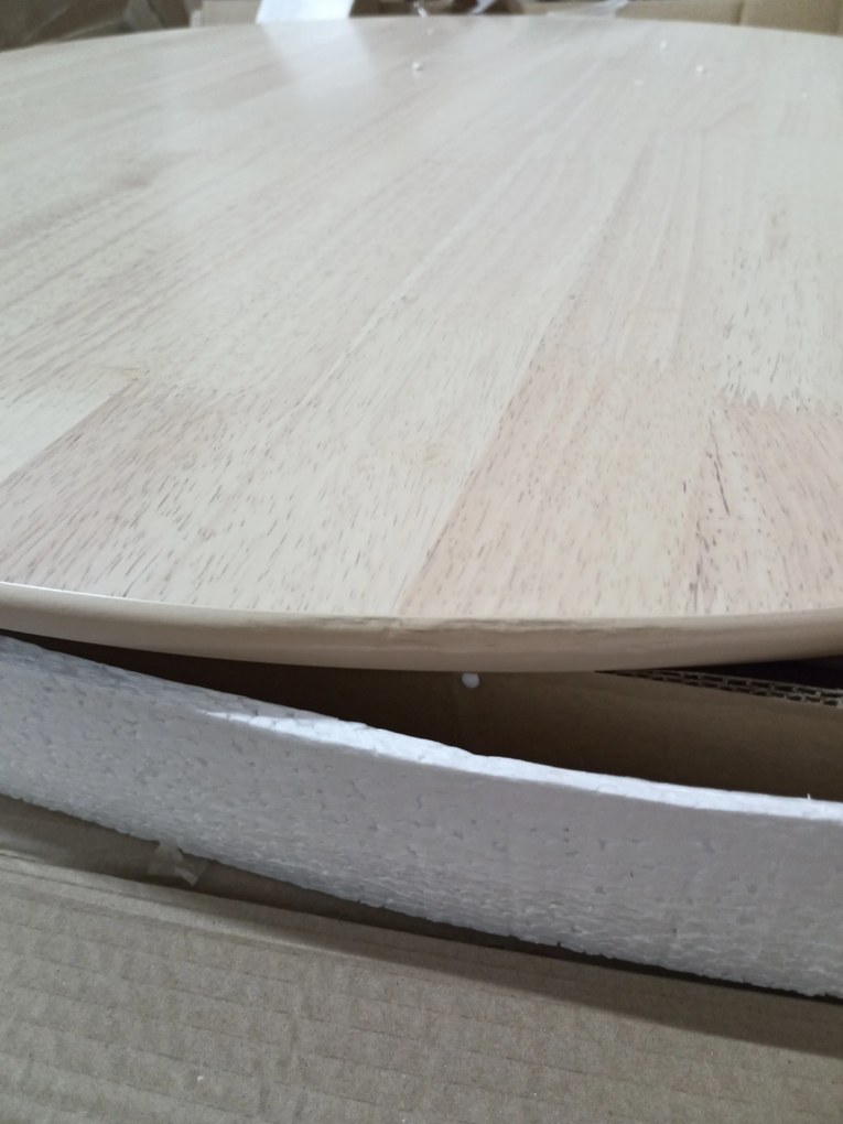 Akciós NELSON étkezőasztal méz tölgy dekorasztallappal 90x90 II. osztály