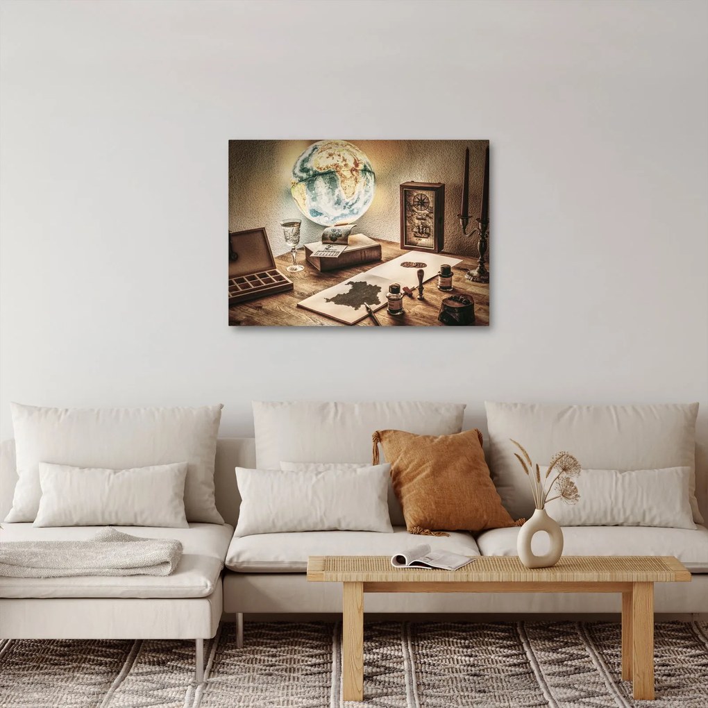 Kép - utazási asztal (70x50 cm)