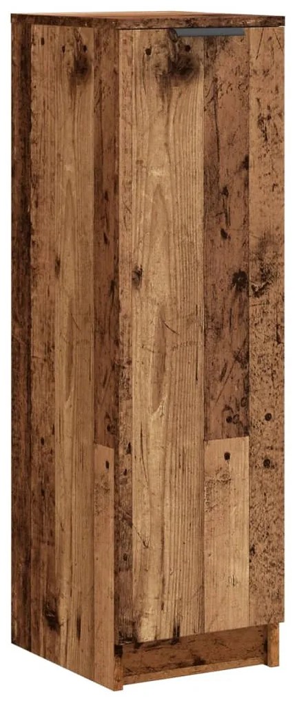 antik fa színű szerelt fa cipőszekrény 29,5 x 35 x 100,5 cm