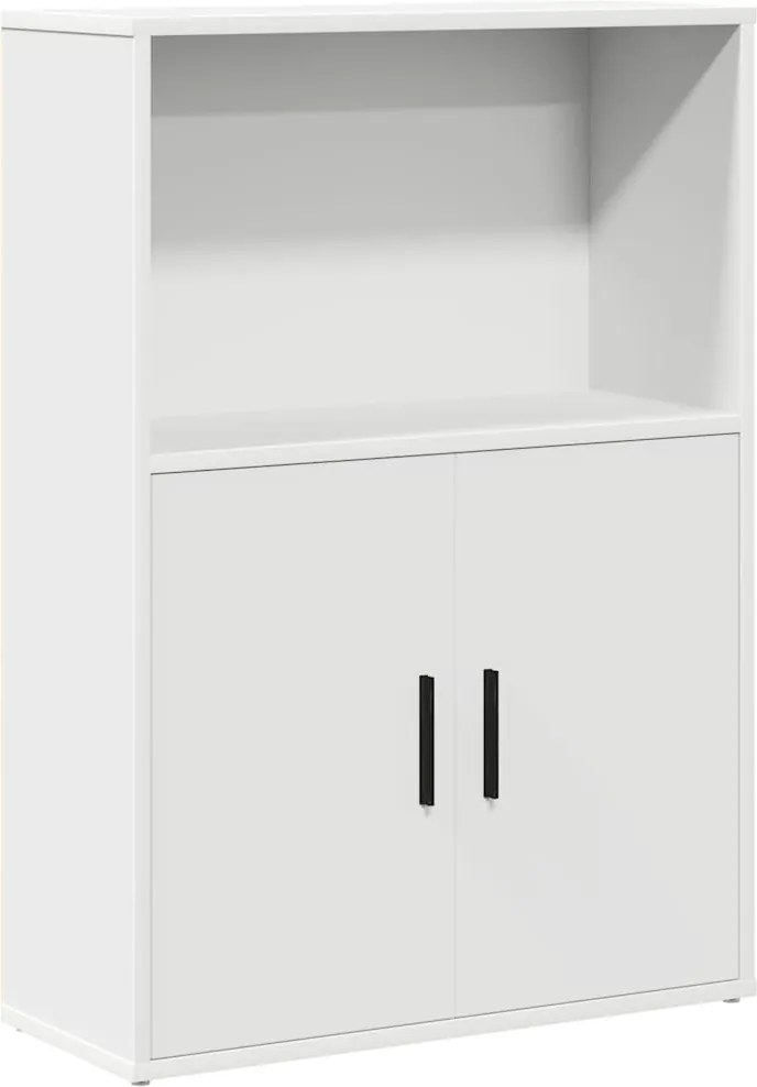vidaXL fehér szerelt fa könyvespolc 60x24x85 cm